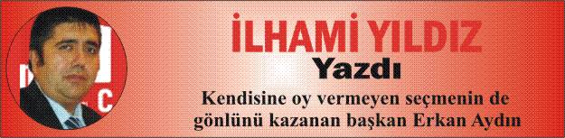 Kendisine oy vermeyen seçmenin de gönlünü kazanan başkan Erkan Aydın