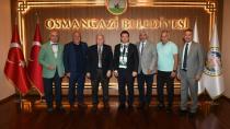 Bursaspor yönetiminden Başkan Aydın’a ziyaret