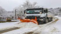 Yeni yıl öncesi Büyükşehir'den karla mücadelede tam mesai